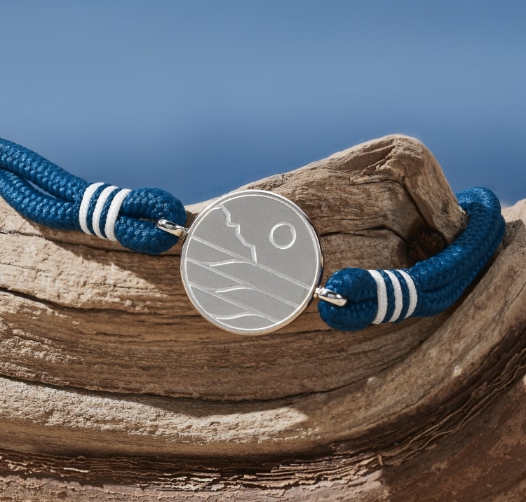 Image of bracelet on driftwood