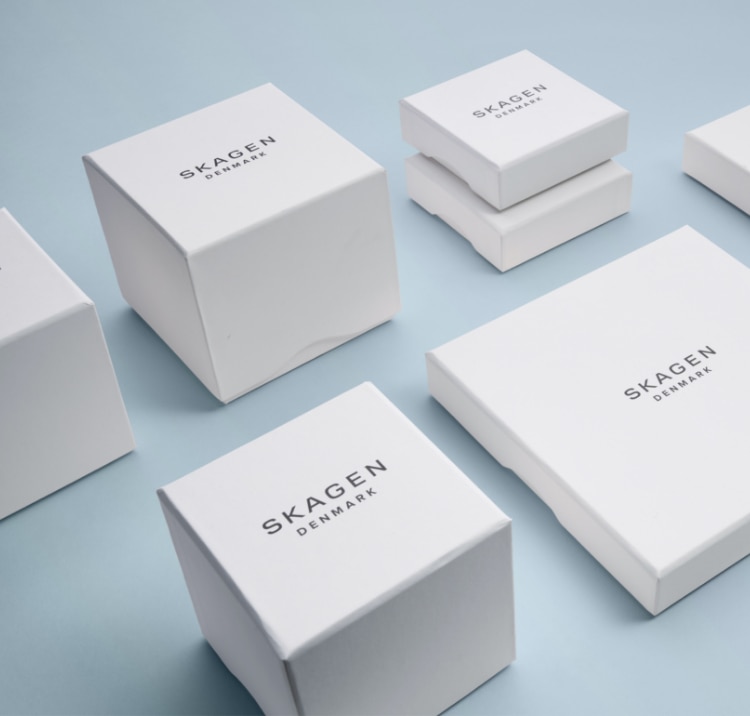 Image of Skagen packaging.