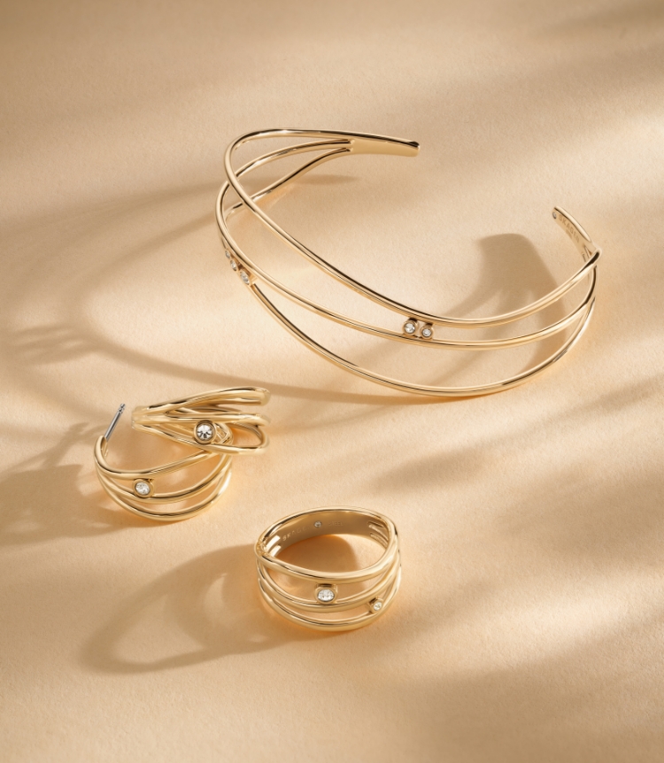 A carousel of images showcasing Skagen's holiday collection of accessories