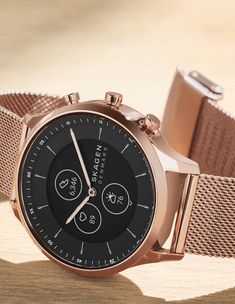 38mm Gen 6 Hybrid Smartwatch - Rose Gold Stainless Steel Mesh SKT3300 - Skagen