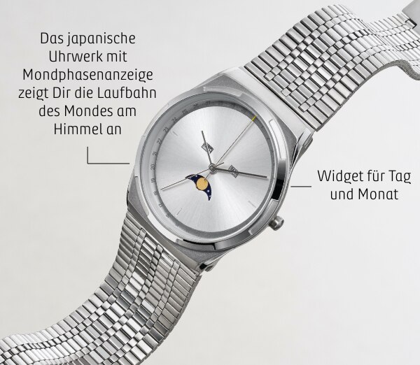 Image of silver-tone Soulland watch.