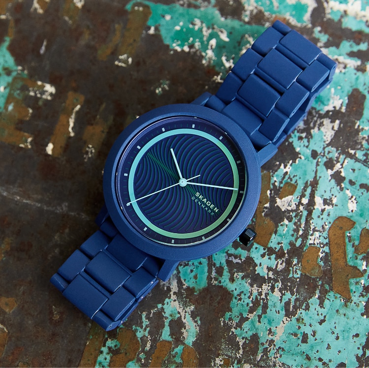 Image of blue Aaren Ocean watch.
