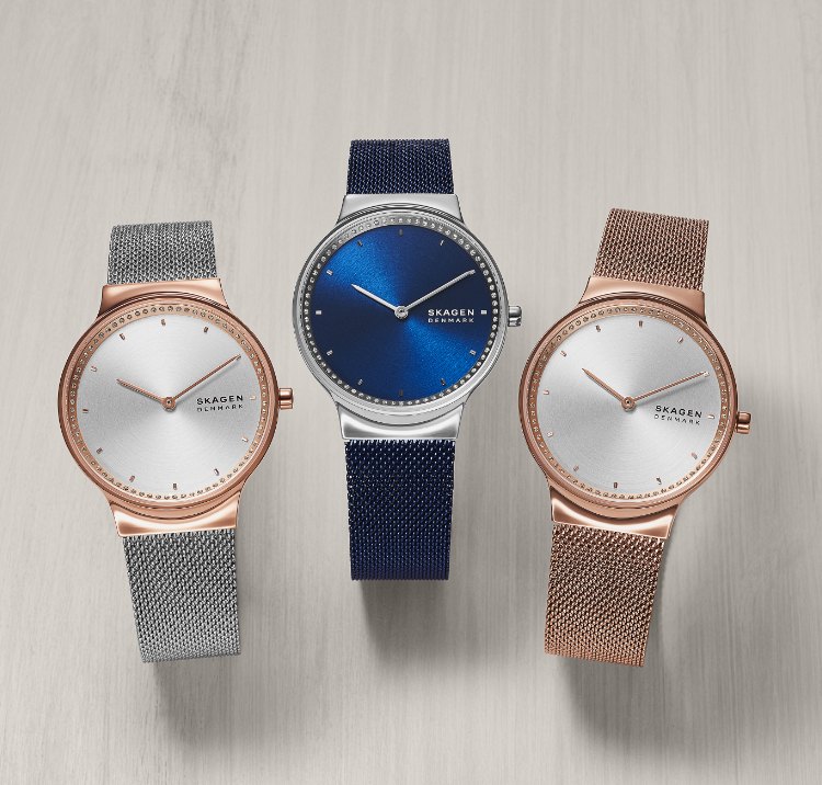 【新品】スカーゲン SKAGEN 腕時計 レディース SKW3018 フレヤ FREJA クオーツ オーシャンブルーxネイビー アナログ表示