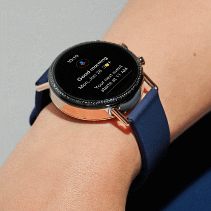 Falster smartwatch displays Google Assistant.