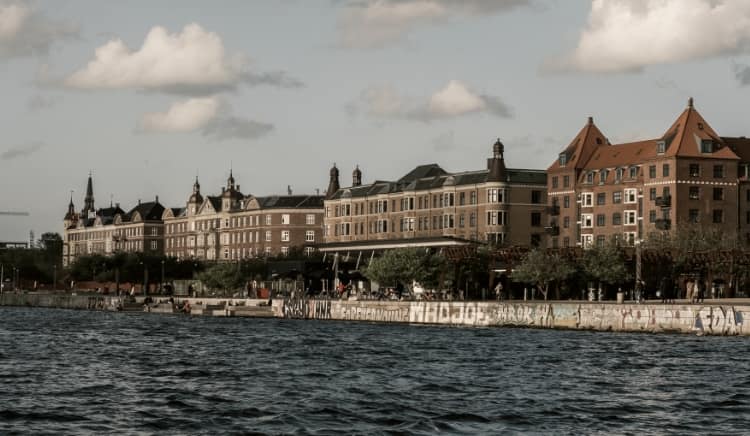 Image of a Danish harbour.