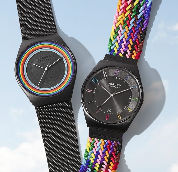 Image of two Pride Month watches 