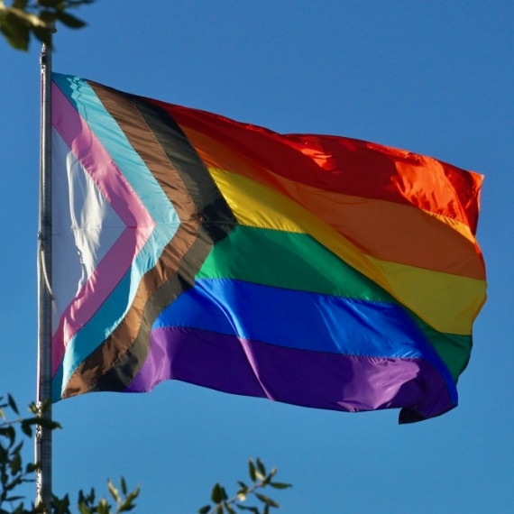 Image of the Pride flag.