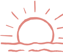 手描きの装飾的な太陽のイメージ