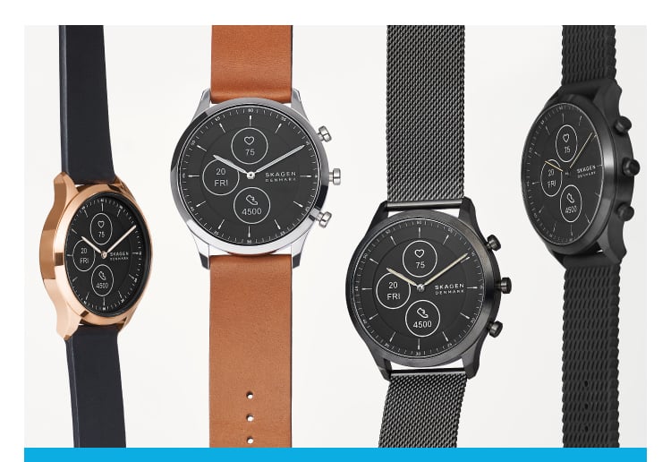 a collection of hybrid hr watches