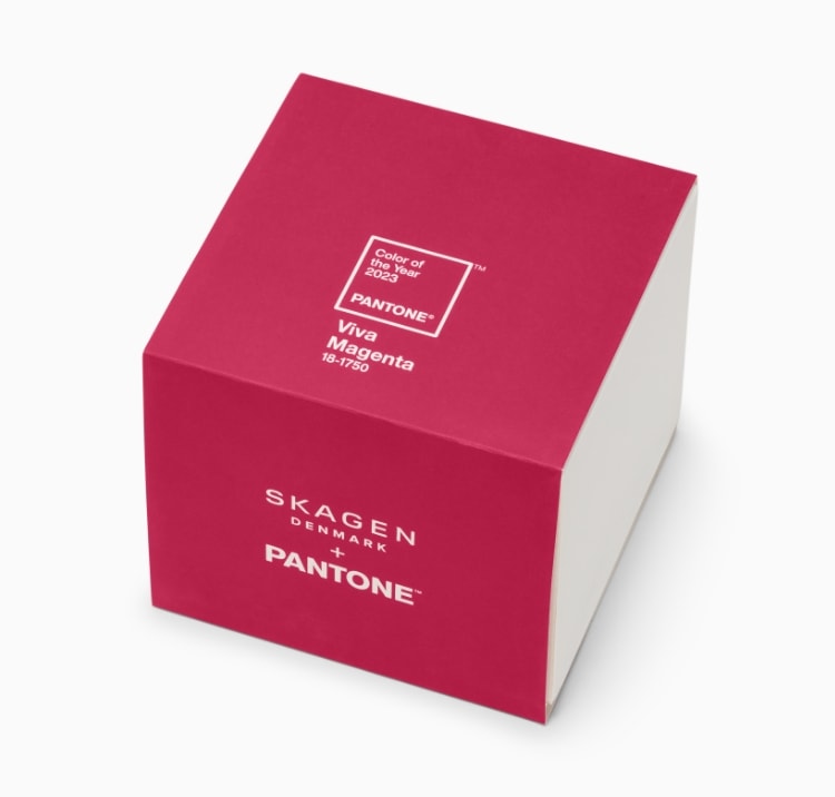 Verpackung Skagen x Pantone