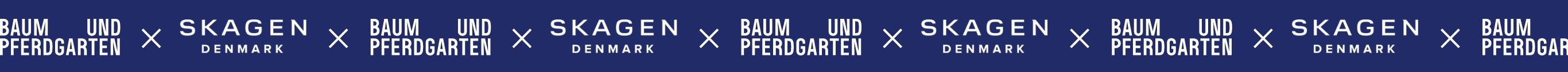 Baum und Pferdgarten x Skagen blue banner