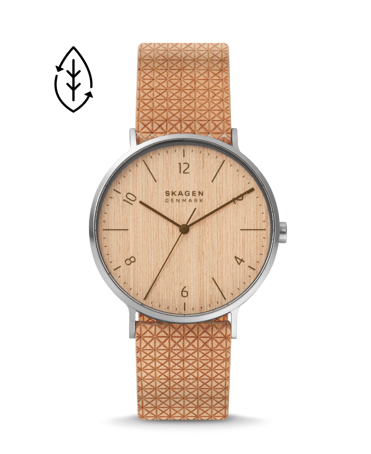 Image of Aaren Naturals wood veneer watch.