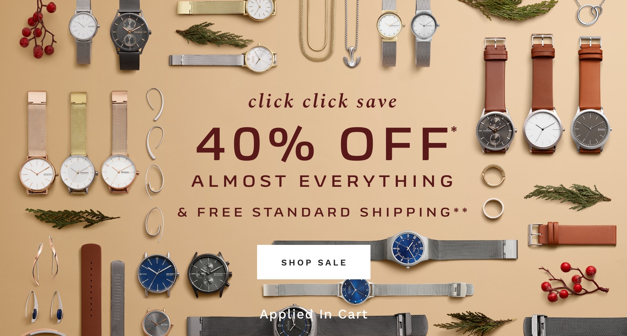 40% Off Almost Everything and Free Shipping