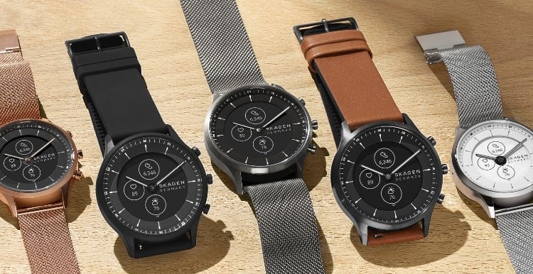 a set of hybrid hr watches