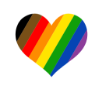 Herz-Symbol in Regenbogenfarben