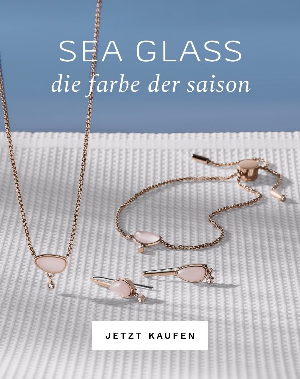 Sea Glass. DIE FARBE DER SAISON. Die neue Schmuckkollektion Sea Glass in Rosatönen. Jetzt shoppen.