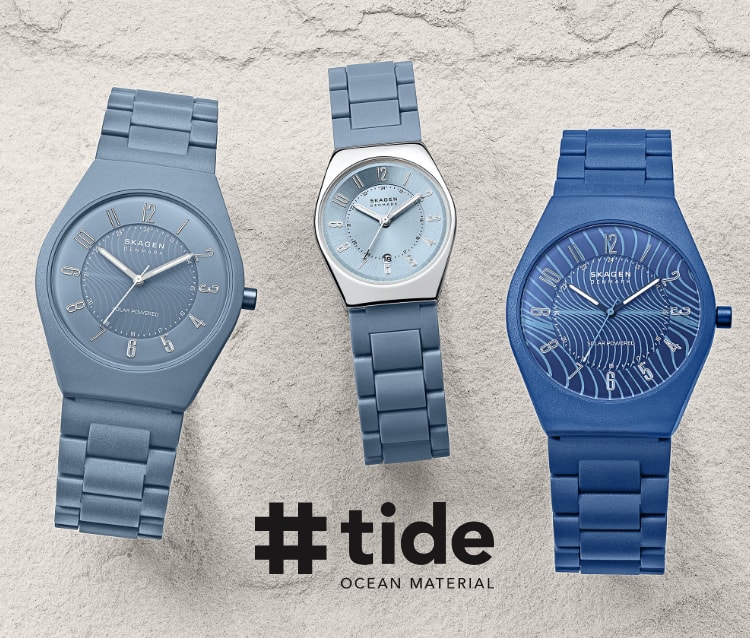 Image of watches with #tide ocean material®.