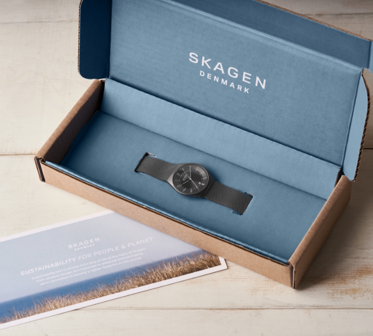 Image of Skagen shipping packaging