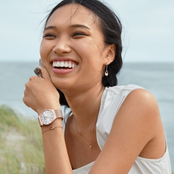 Image of a woman wearing a watch