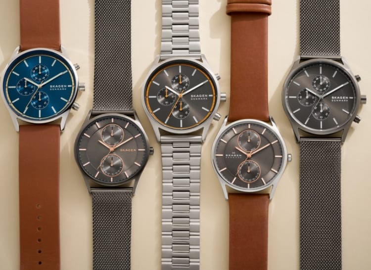 Image showing a collection of Skagen watches