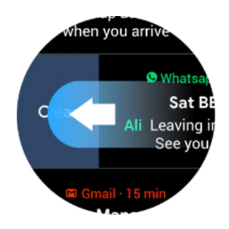 Swipe to dismiss infographic