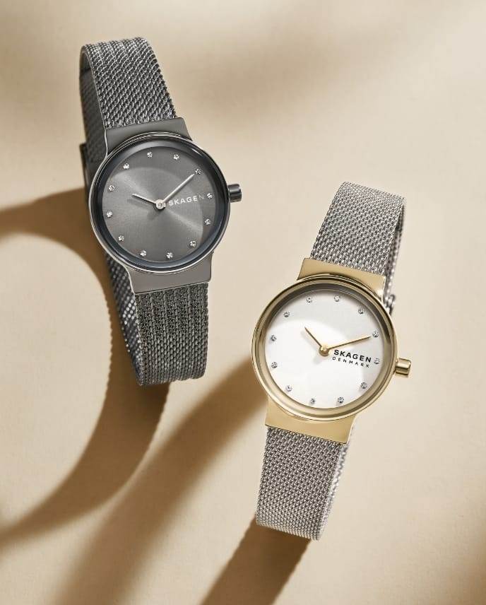 Image of a silver-tone freja watch