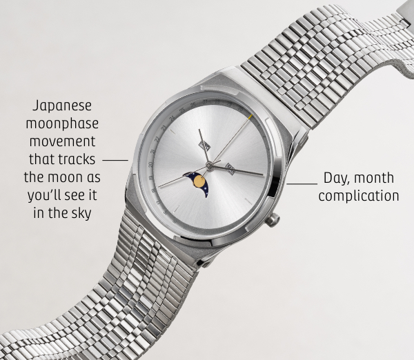Image of silver-tone Soulland watch.