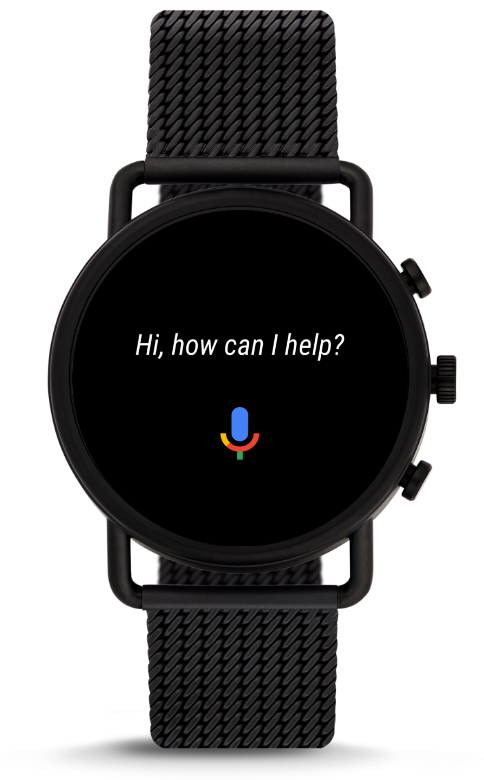 Google Assistant on a watch face