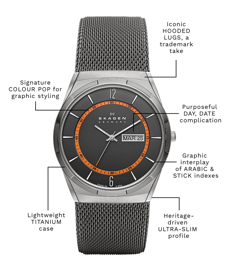 skagen melbye titanium