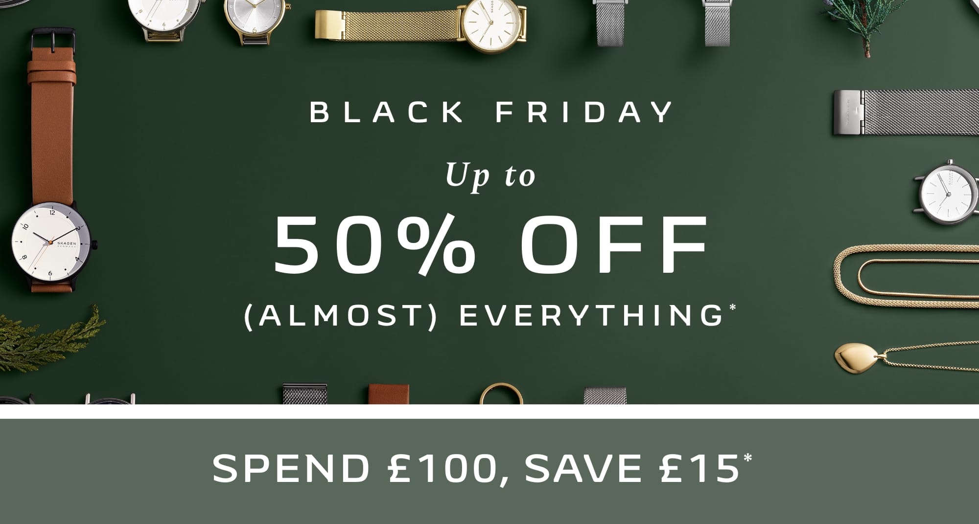 Skagen black friday shop sale