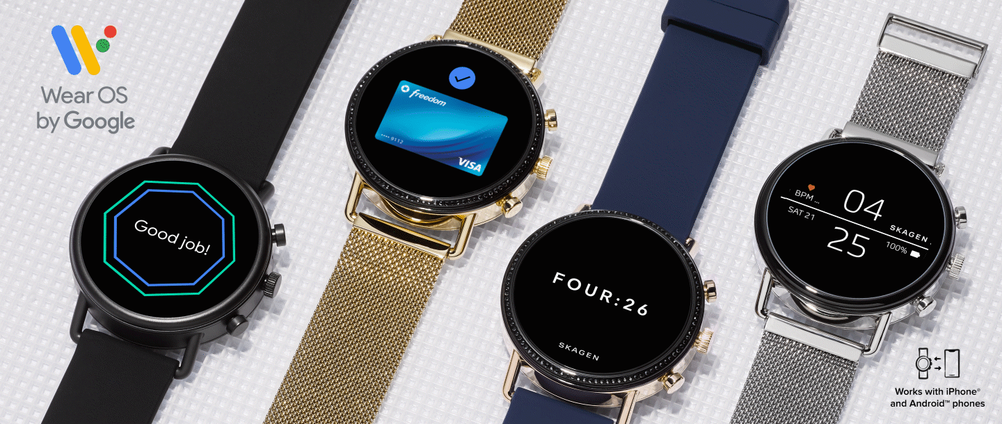 A variety of Falster smartwatches.