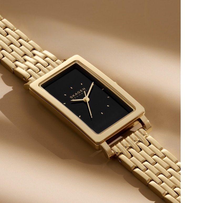 Image of black and gold watch