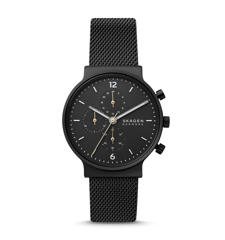 Disney dual time zone Skagen Denmark stainless steel watch ...