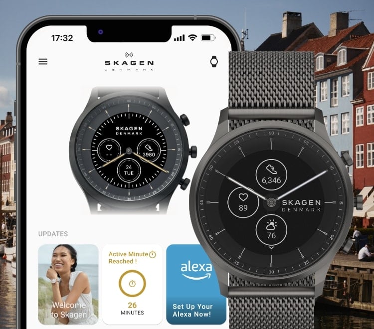 Image of phone screen and smartwatch.