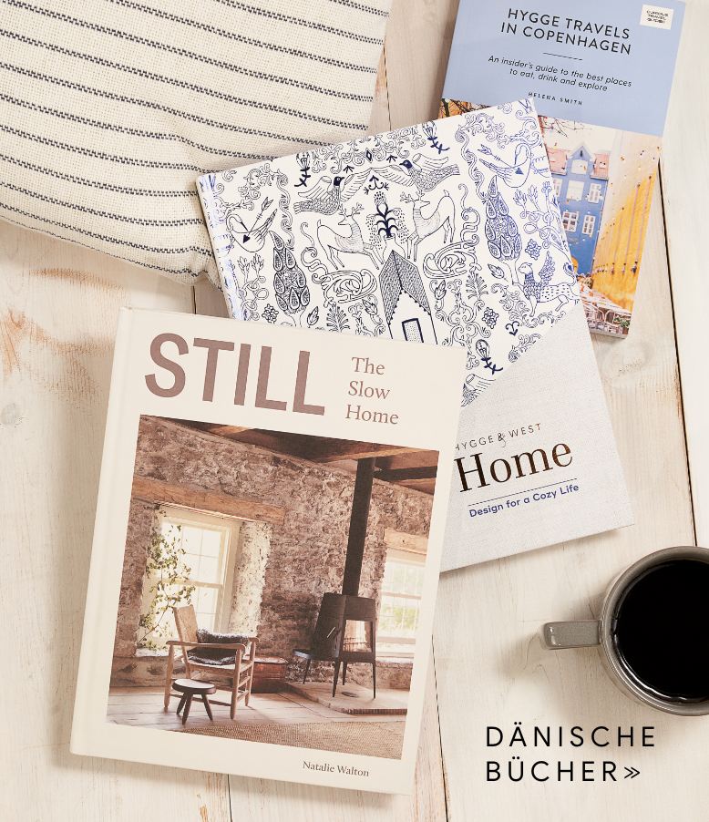 a stack of danish books