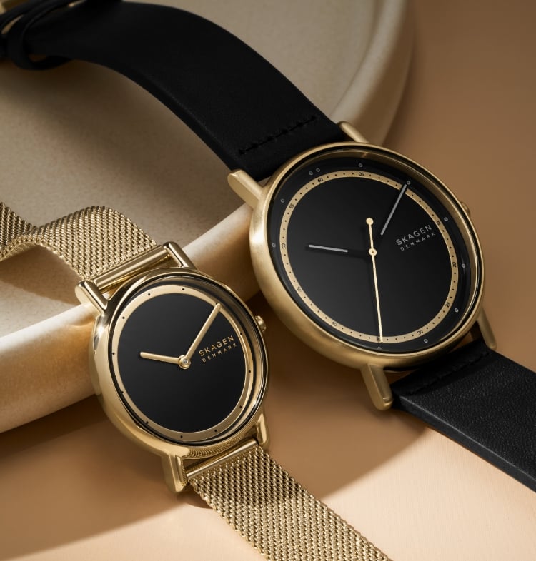 Skagen denmark gold watch clearance