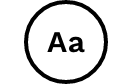 Buchstaben-Symbol
