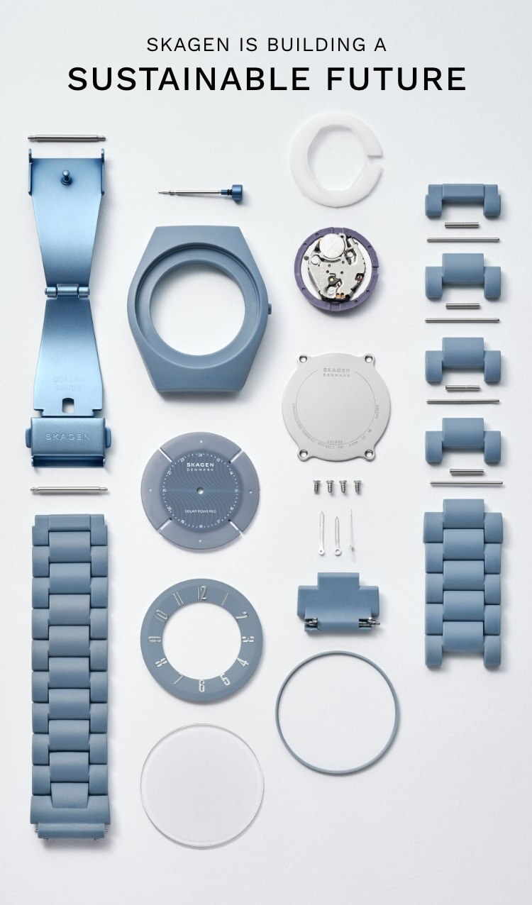 Image of a watch deconstructed.