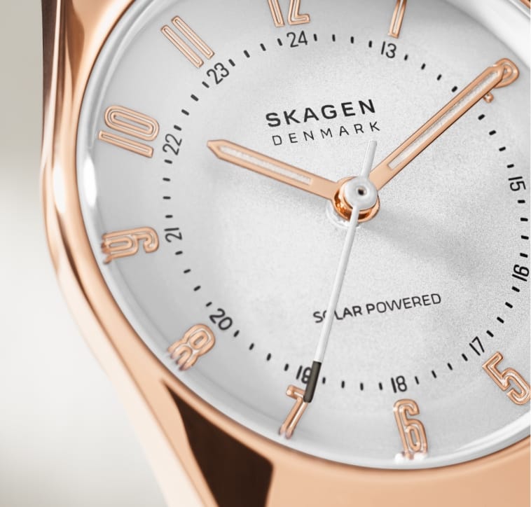 Grenen Lille Solar-Powered Greystone Leather Watch SKW3079 - Skagen