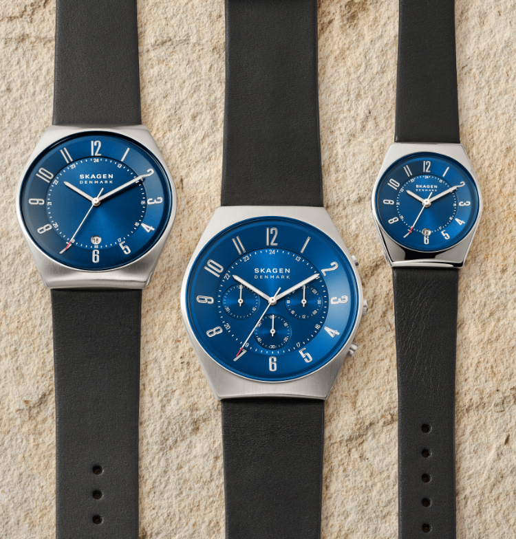 set of three skagen watches