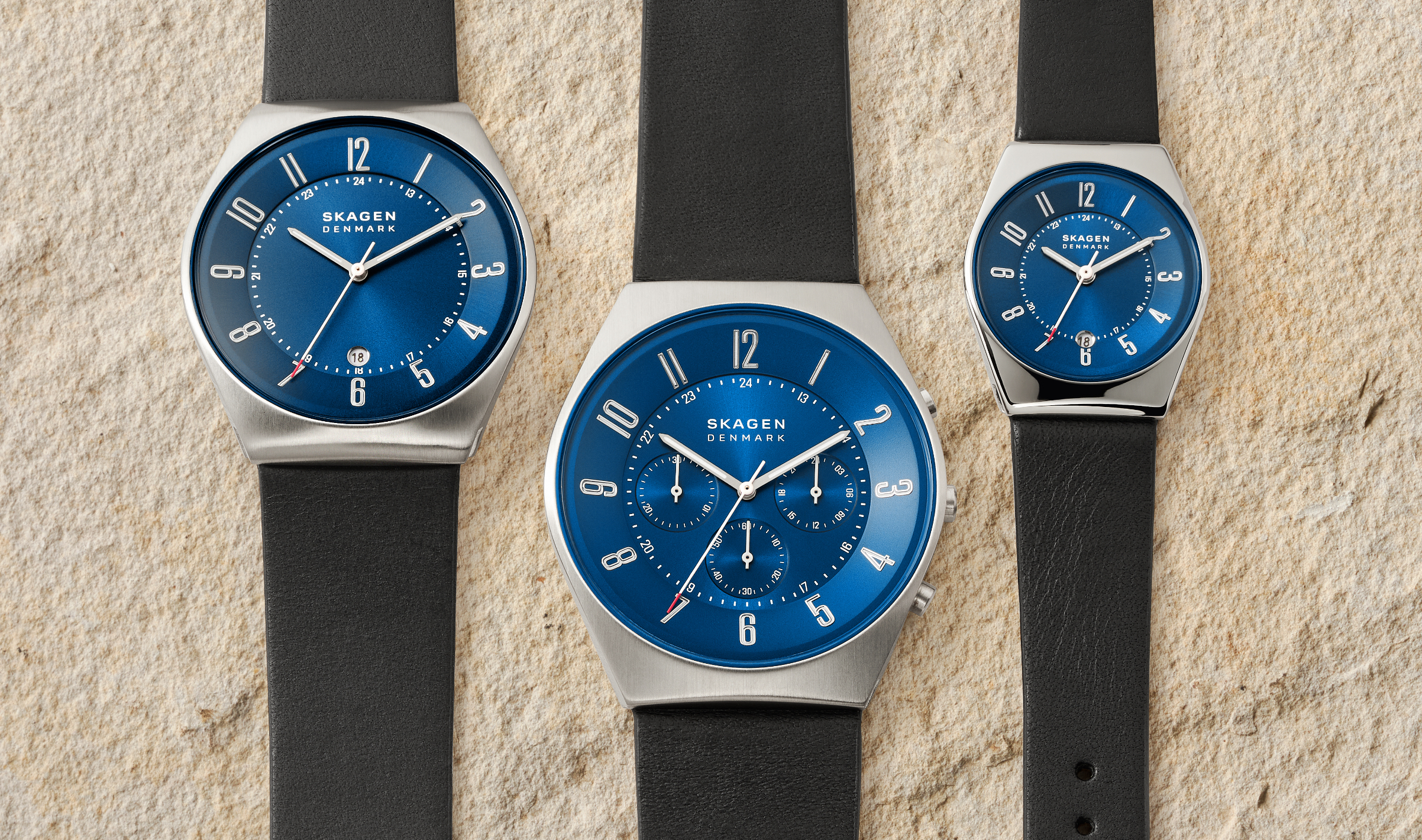 set of three skagen watches