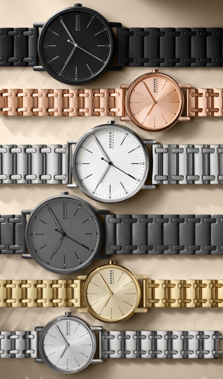 The entire new collection of Signatur watches.
