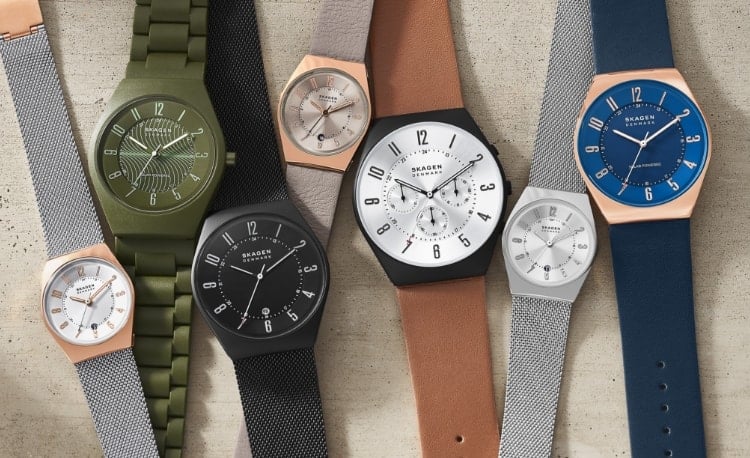 Image of multiple Skagen watches